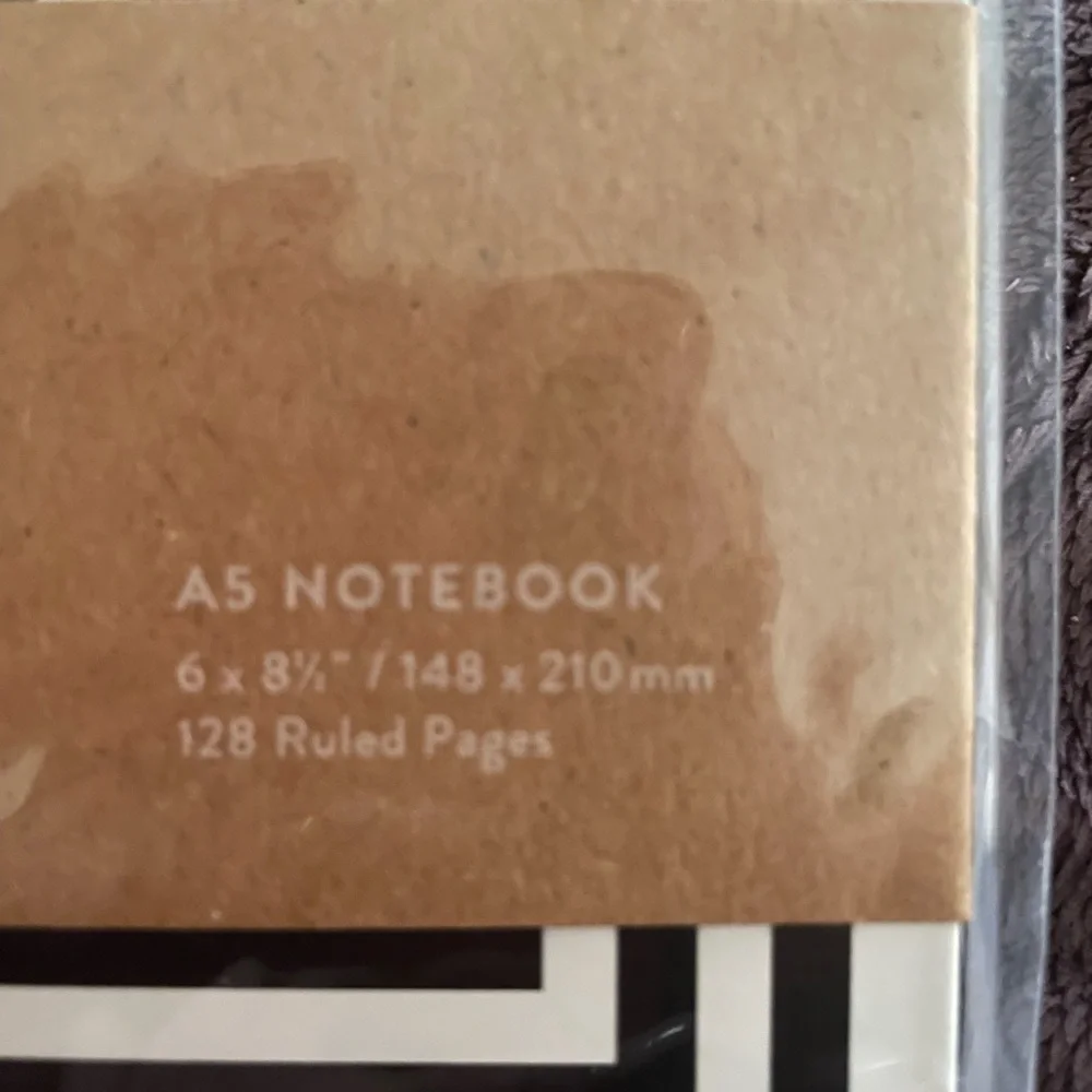 Jonathan Adler Black and White Striped Notebook